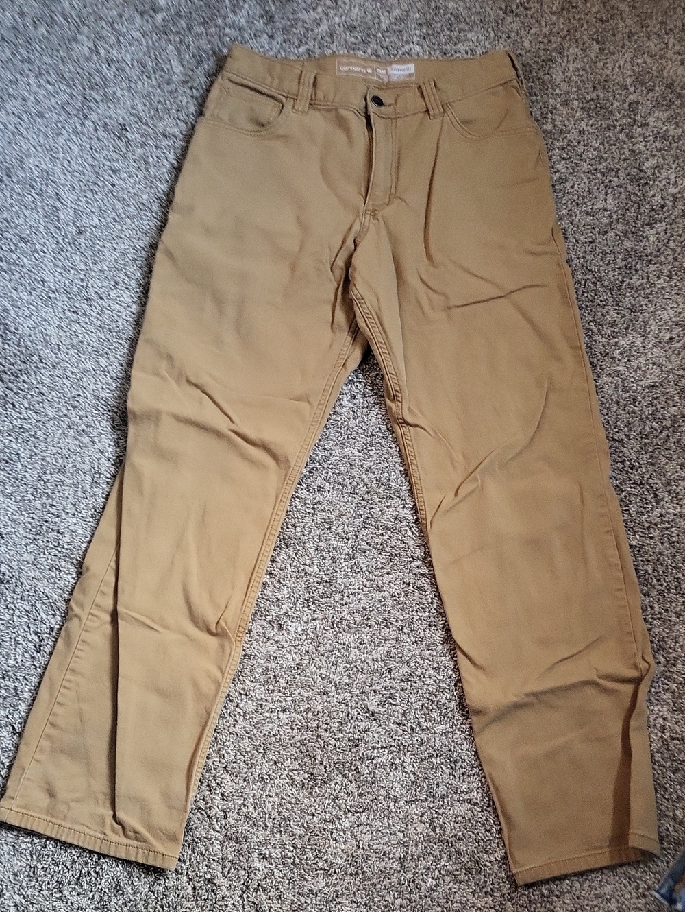 Carhartt Relaxed Fit Work Pants - Khaki Brown